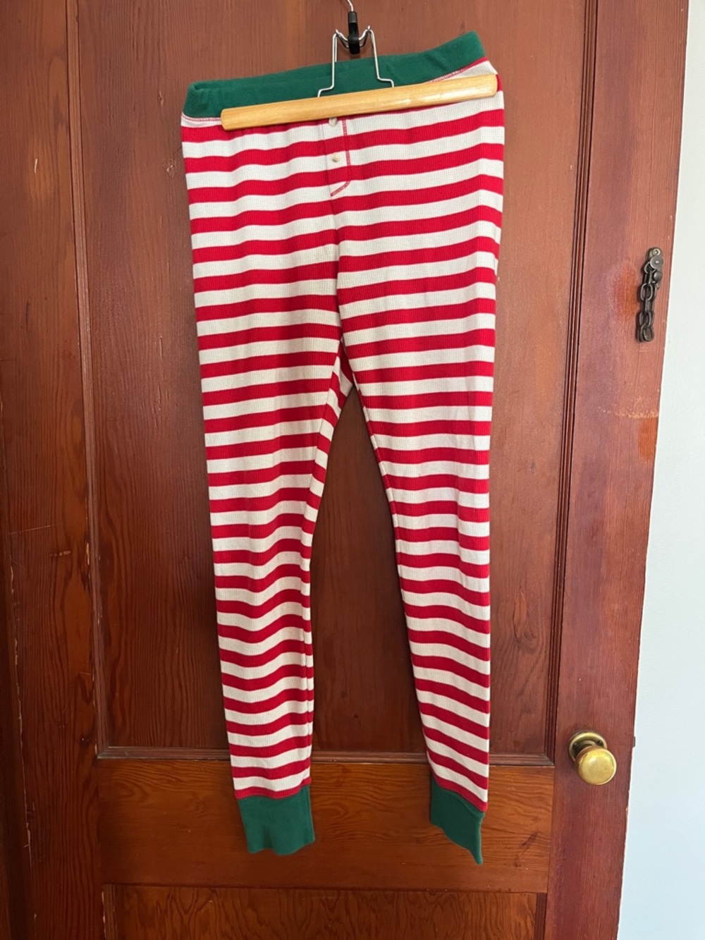 Old Navy Red and white Striped Xmas pjs